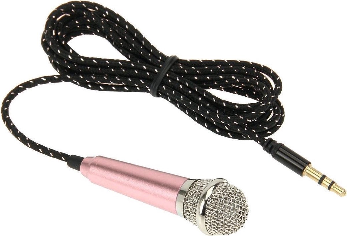 Bol Com Stylish Mini Mobile Microfoon Met Mm Audio Interface Mm Male To Female Plug