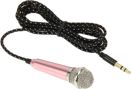 bol.com | Stylish Mini Mobile microfoon met 3.5mm Audio Interface & 3.5 mm  Male to 2 Female Plug...