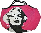 Shopper rond Marilyn roze