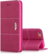 iPhone 6 / 6S Plus XUNDD® Eagle Series Lychee Pattern boek case cover hoesje met stand  Pink