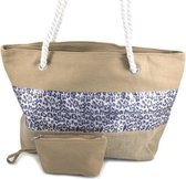 Stoere camel Strandtas | Beach shopper Long Beach