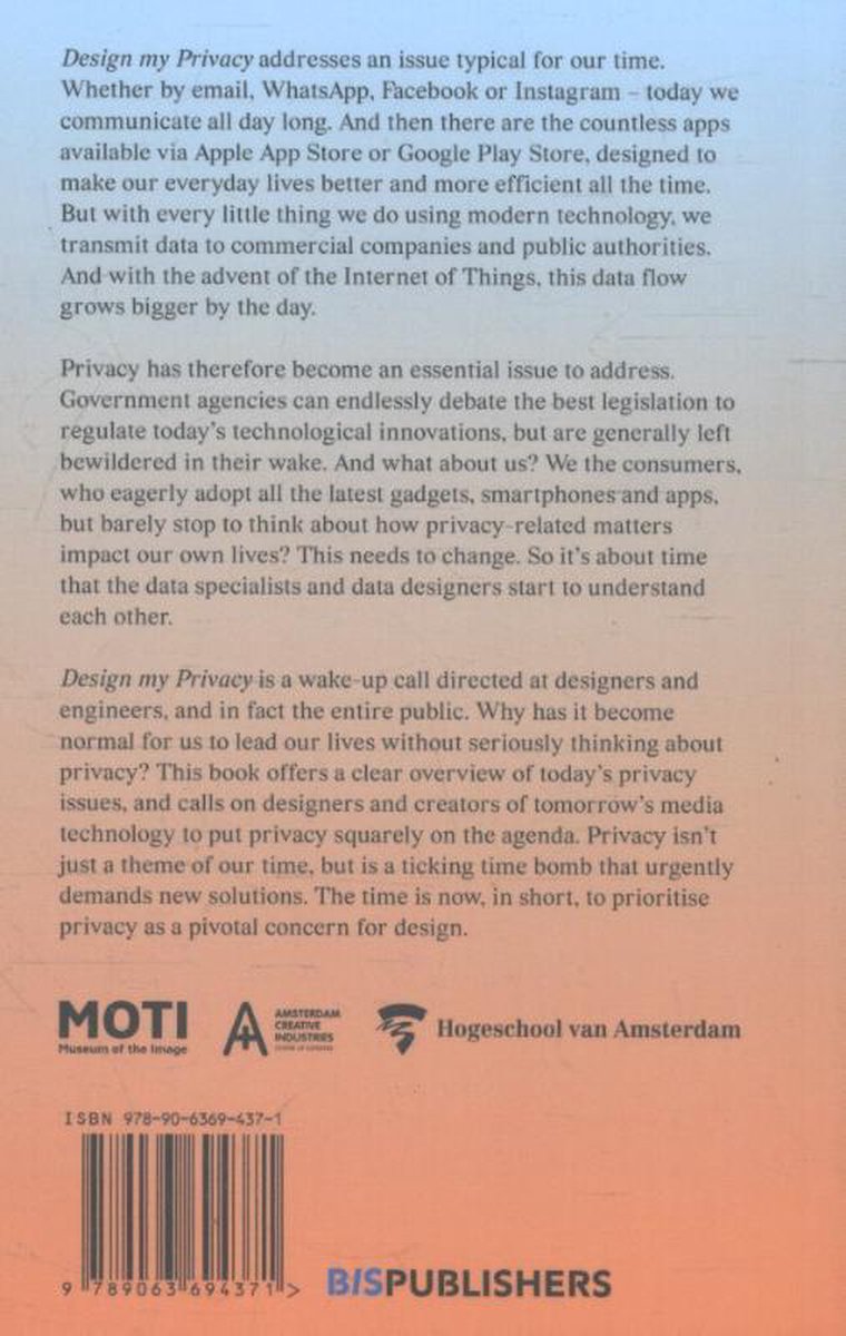 Design my privacy - back cover