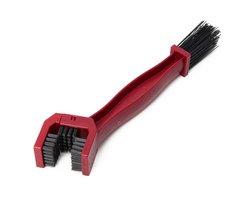 Kettingborstel voor fiets, motor en snorfiets - Fietsketting reiniger / schoonmaak / onderhoud - Fiets ketting schoonmaken - Fietsborstel - Borstel – Universeel – Rood