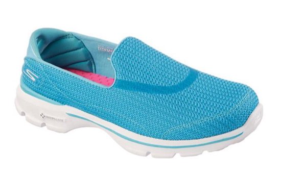 Skechers Go Walk 3 TURQ blauw sneakers dames | bol.com