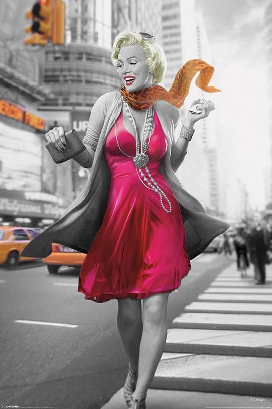 | 61x91,5cm REINDERS New - Poster York - Monroe Marilyn bol