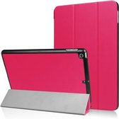 BTH iPad 2017/2018 Hoesje Book Case Smart Cover Tablet Hoes Donkerroze
