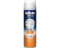 Foto: Gillette fusion proglide sensitive active sport voordeelverpakking 6x200ml scheerschuim