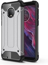 Armor Hybrid Hoesje Motorola Moto G6 - Zilver