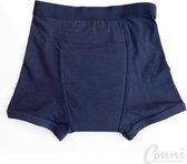 Conni Wasbare Incontinentie Boxer Kind Sport - Blauw, Maat 110