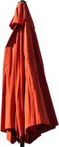 Parasol - 270 cm - slinger- en knik-mechanisme - Terracotta