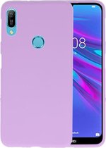 BackCover Hoesje Color Telefoonhoesje voor Huawei Y6 (Prime) 2019 - Paars