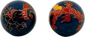 Meridian Balls Dragon & Phoenix Bleu Foncé