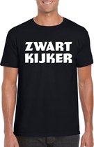 Zwartkijker heren shirt zwart - Heren feest t-shirts S