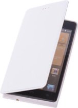 LG Optimus L7 II P710 Wit Map Case - Book Case Wallet Cover Hoesje