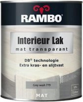 Rambo interieur lak mat transparant grey wash 750 ml