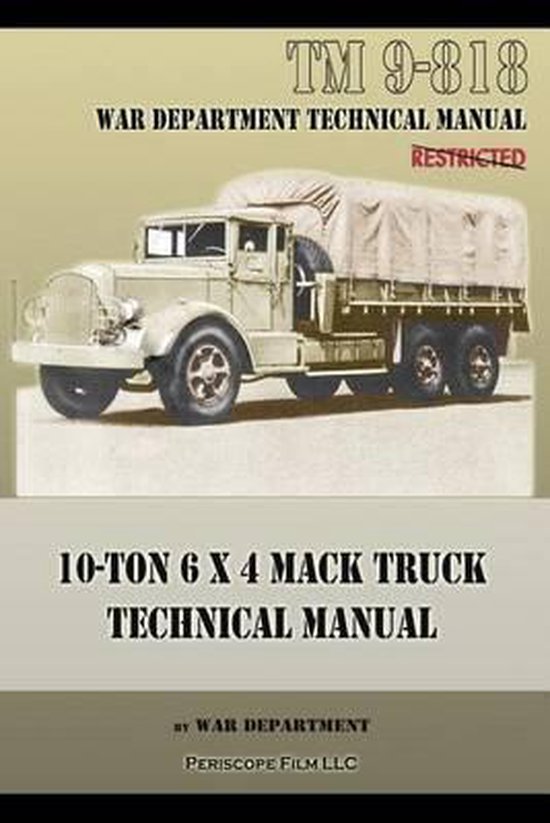 10-Ton 6 x 4 Mack Truck Technical Manual - cover