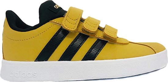 Gele adidas Sneakers VL Court 2.0 Kids Klittenband bol