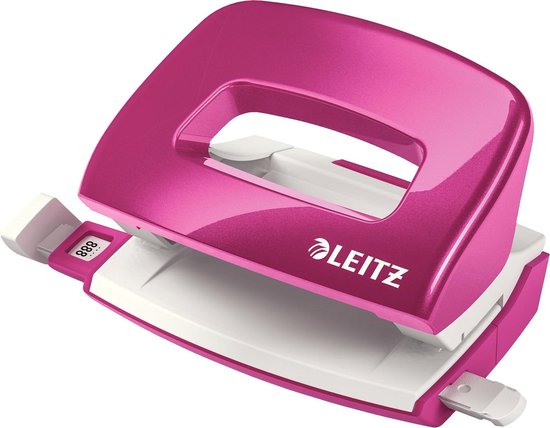 Leitz WOW Mini Perforator - Tot 10 Vel - Voor Thuis - Roze