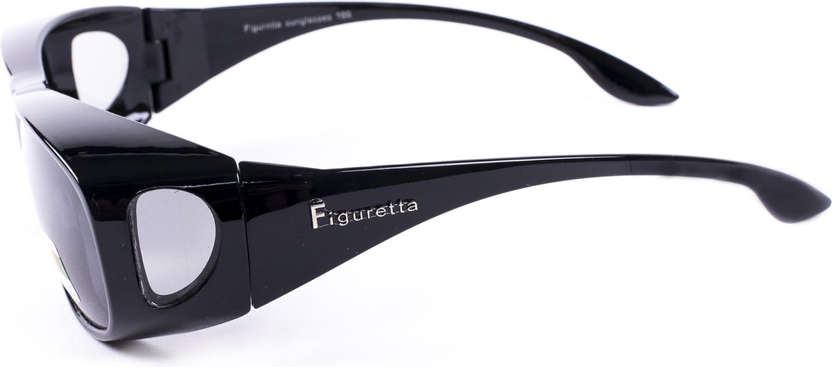 Figuretta -overzetzonnebril - Zwart-zonnebril | bol.com
