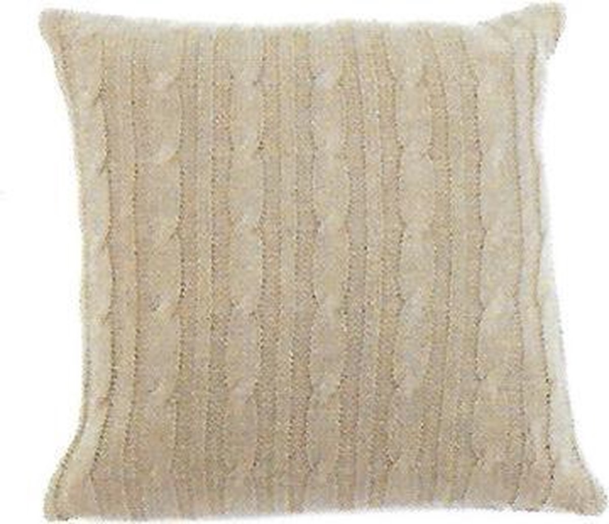 Luxe SIERKUSSEN kabel BEIGE 45x45 incl vulling