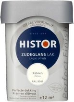 Histor Perfect Finish Lak Zijdeglans 0,75 liter - Katoen (Ral 9001)