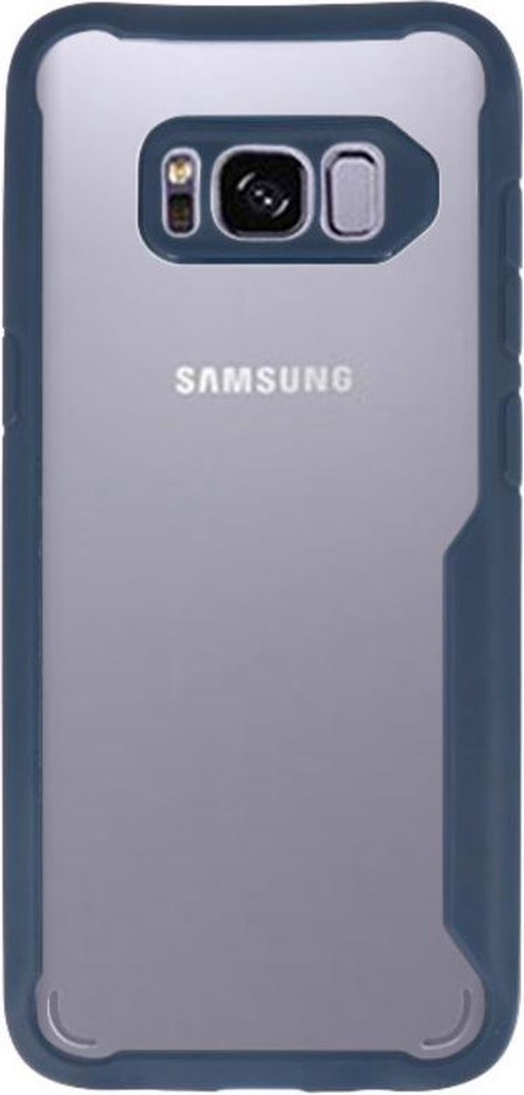 Navy Focus Transparant Hard Cases voor Samsung Galaxy S8