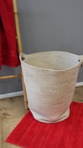 Wasmand jute beige Fair trad ,mand