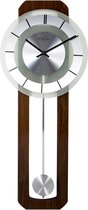 NeXtime Retro Pendulum RC - Wandklok - 32x80 cm - Gematteerd wit