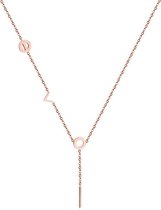 Cilla Jewels dames ketting Edelstaal Verguld Rose Bar T