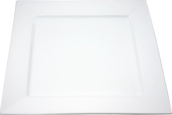 Cosy & Trendy Napoli White Plat - Vierkant - 30 x 30 cm Set-3 | bol.com