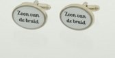 Treasure Trove® Manchetknopen  Bruiloft - Zoon van de Bruid - Modern