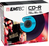 EMTEC CD-R 700MB 10pcs 52x Vinyl Slim Classic