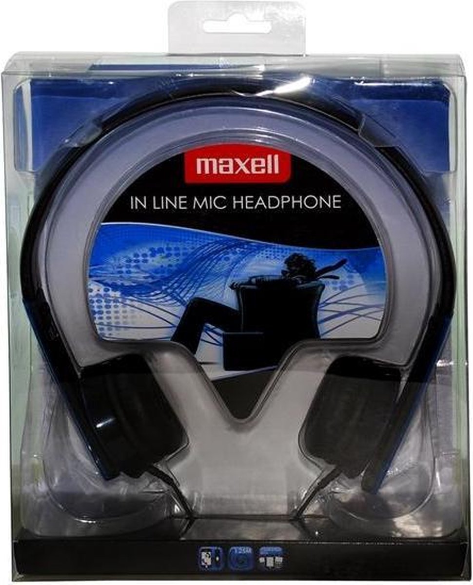 Maxell HP MIC Stereofonisch Hoofdband Blauw