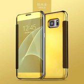 Clear View Cover voor Samsung Galaxy S7 Edge – Goud