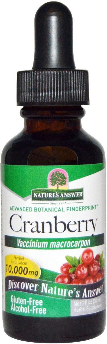 Goedkoopste Cranberry, Alcohol-Free, 10000 mg (30 ml) - Nature's Answer