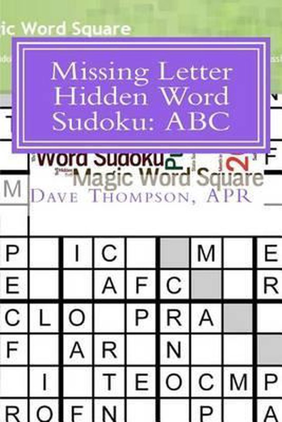 Missing Letter Hidden Word Sudoku Dave Thompson 9781481101394 