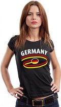 Zwart dames t-shirt Duitsland XS