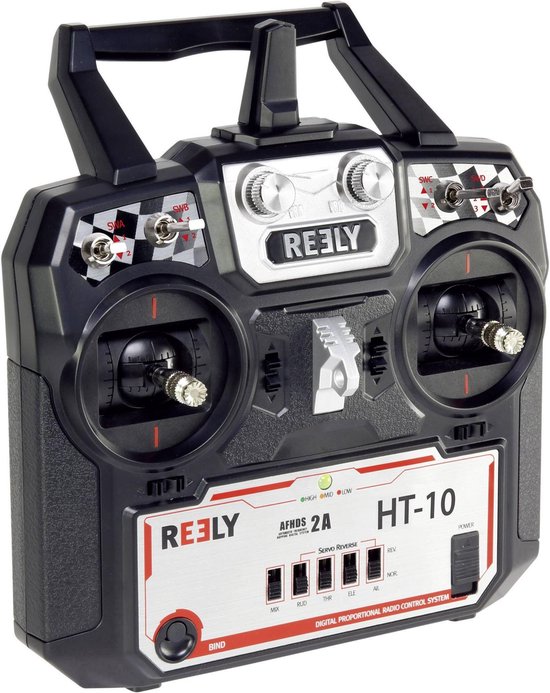 Foto: Reely ht 10 rc handzender 2 4 ghz aantal kanalen 10 incl ontvanger