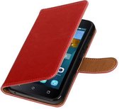Mobieletelefoonhoesje.nl - Huawei Y5 / Y560 Hoesje Zakelijke Bookstyle Rood