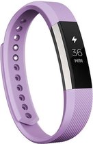 KELERINO. Siliconen bandje voor Fitbit Alta Licht Paars - Small