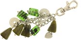 Behave® Bags pendentif - porte-clés - couleur argent vert 12 cm
