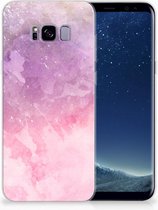 Samsung Galaxy S8 Plus TPU siliconen Hoesje Design Pink Purple Paint