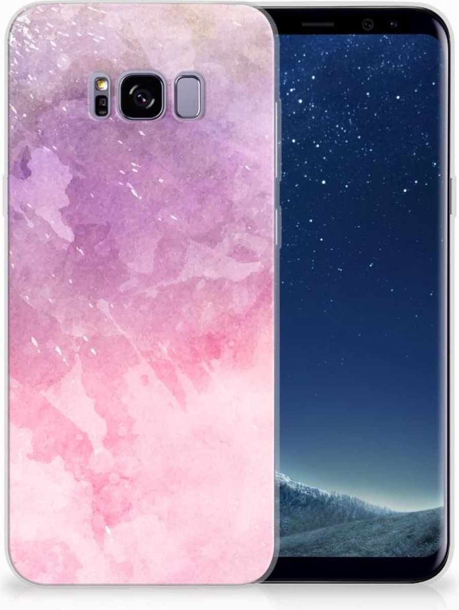 Hoesje maken Samsung Galaxy S8 Plus Pink Purple Paint