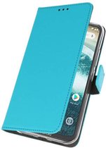 Booktype Telefoonhoesjes - Bookcase Hoesje - Wallet Case -  Geschikt voor Moto One - Blauw