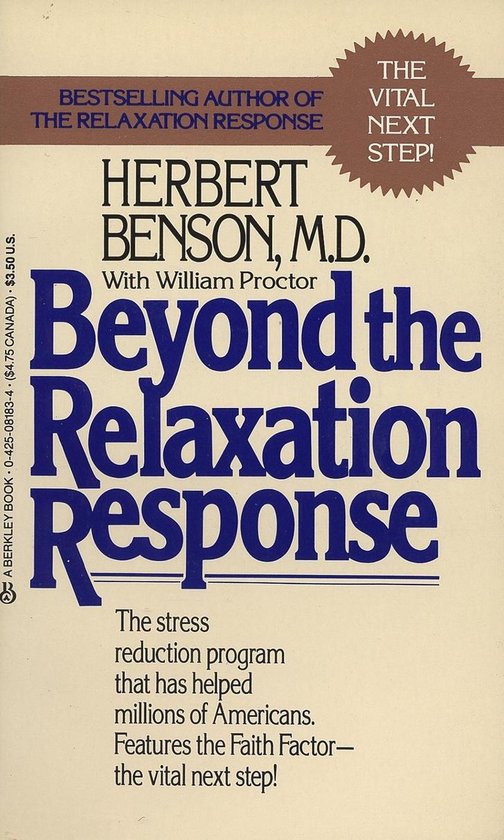 Beyond the Relaxation Response - cover