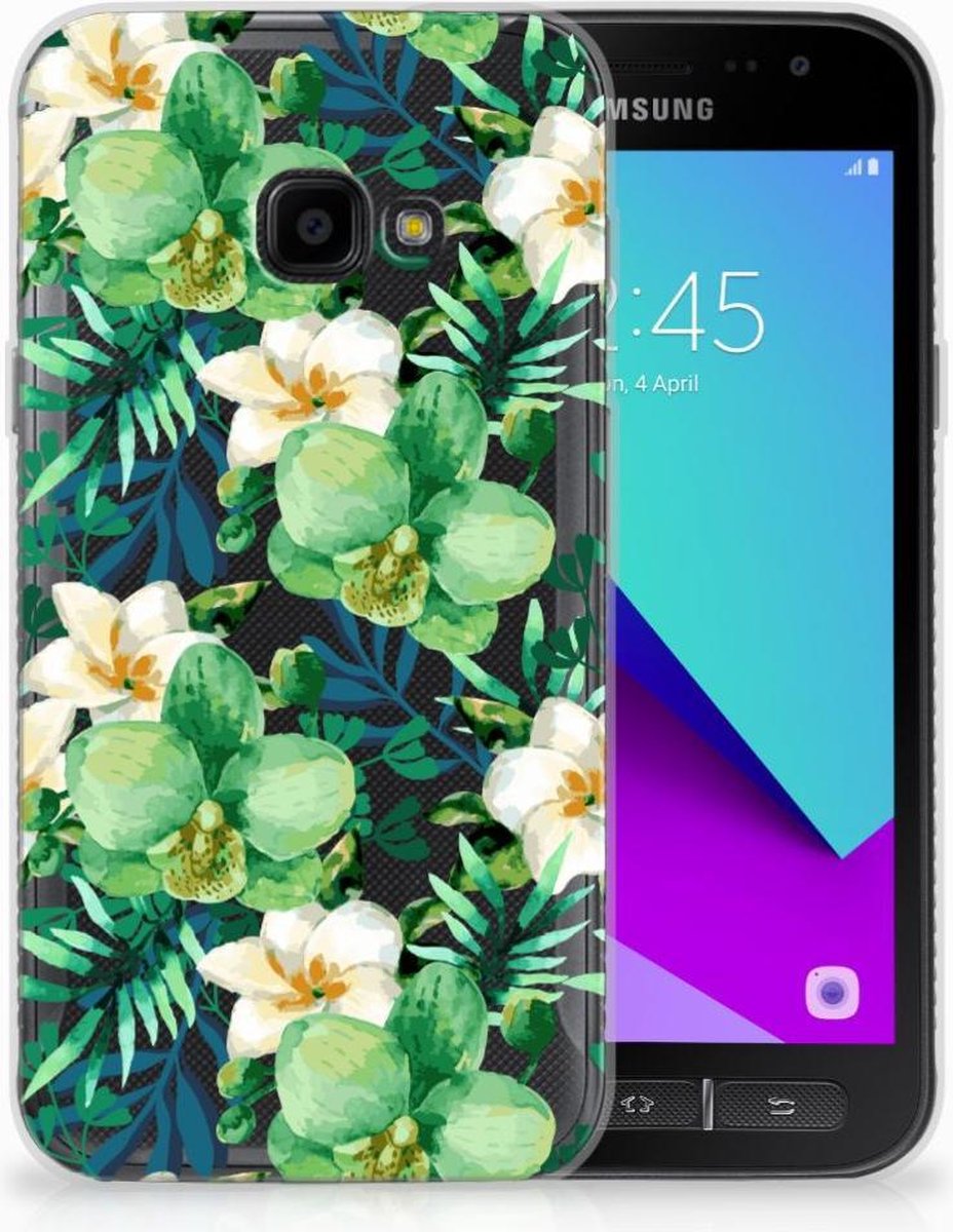 Samsung Galaxy Xcover 4 | Xcover 4s TPU Case Orchidee Groen