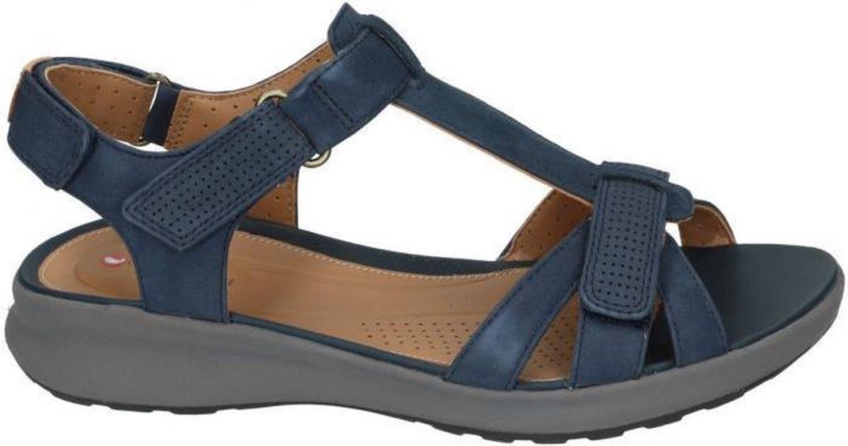 Clarks -Dames - blauw donker - sandalen - maat 41½ | bol.com