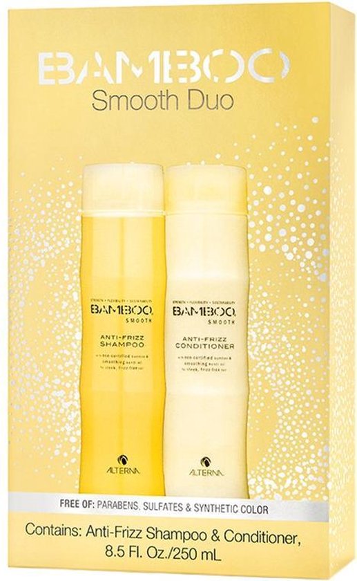 Bol Com Alterna Bamboo Smooth Anti Frizz Shampoo Conditioner 250 Ml Gift Set