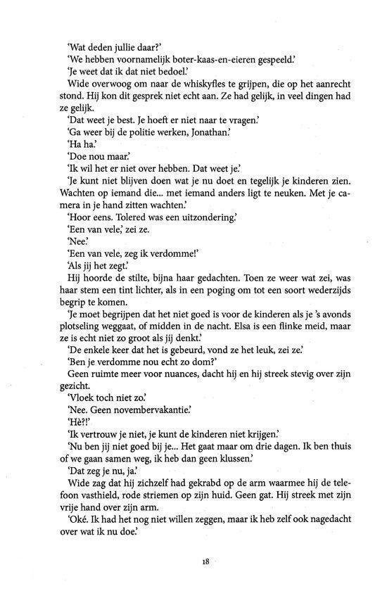 Page de texte du livre 'Verloren Ziel'.