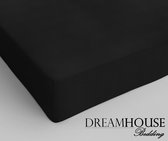 Dreamhouse Katoenen Hoeslaken - 180x200 cm - Zwart - Lits-Jumeaux